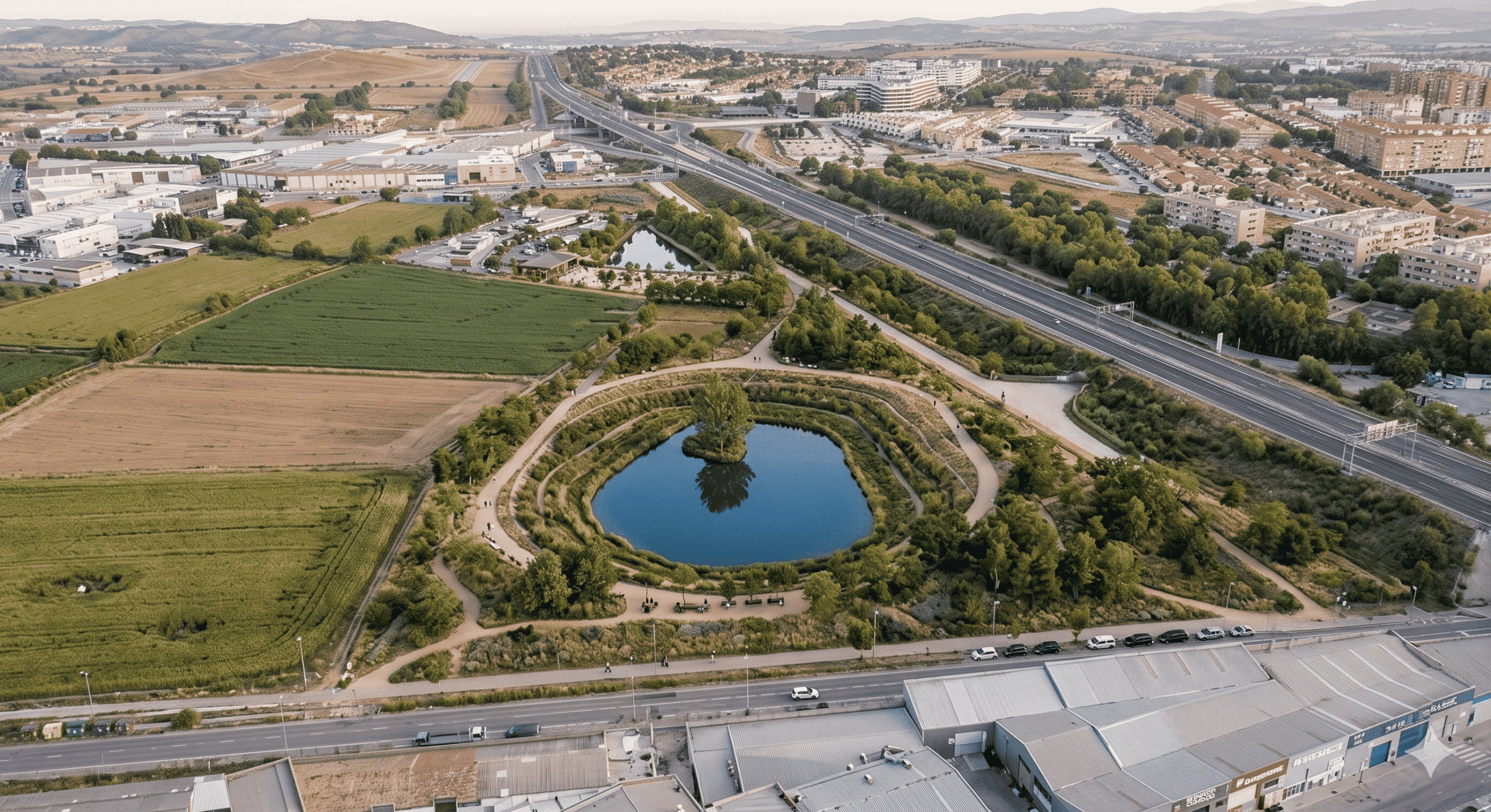 Parque inundable (protección de avenidas) y zona de esparcimiento ejecutado por GRUPO INEXO