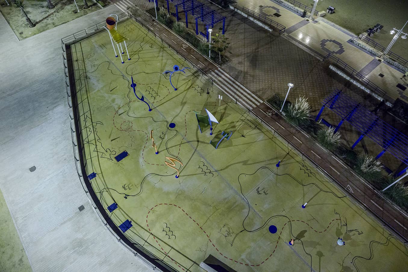 Construcción del Paseo Marítimo de Poniente de Málaga