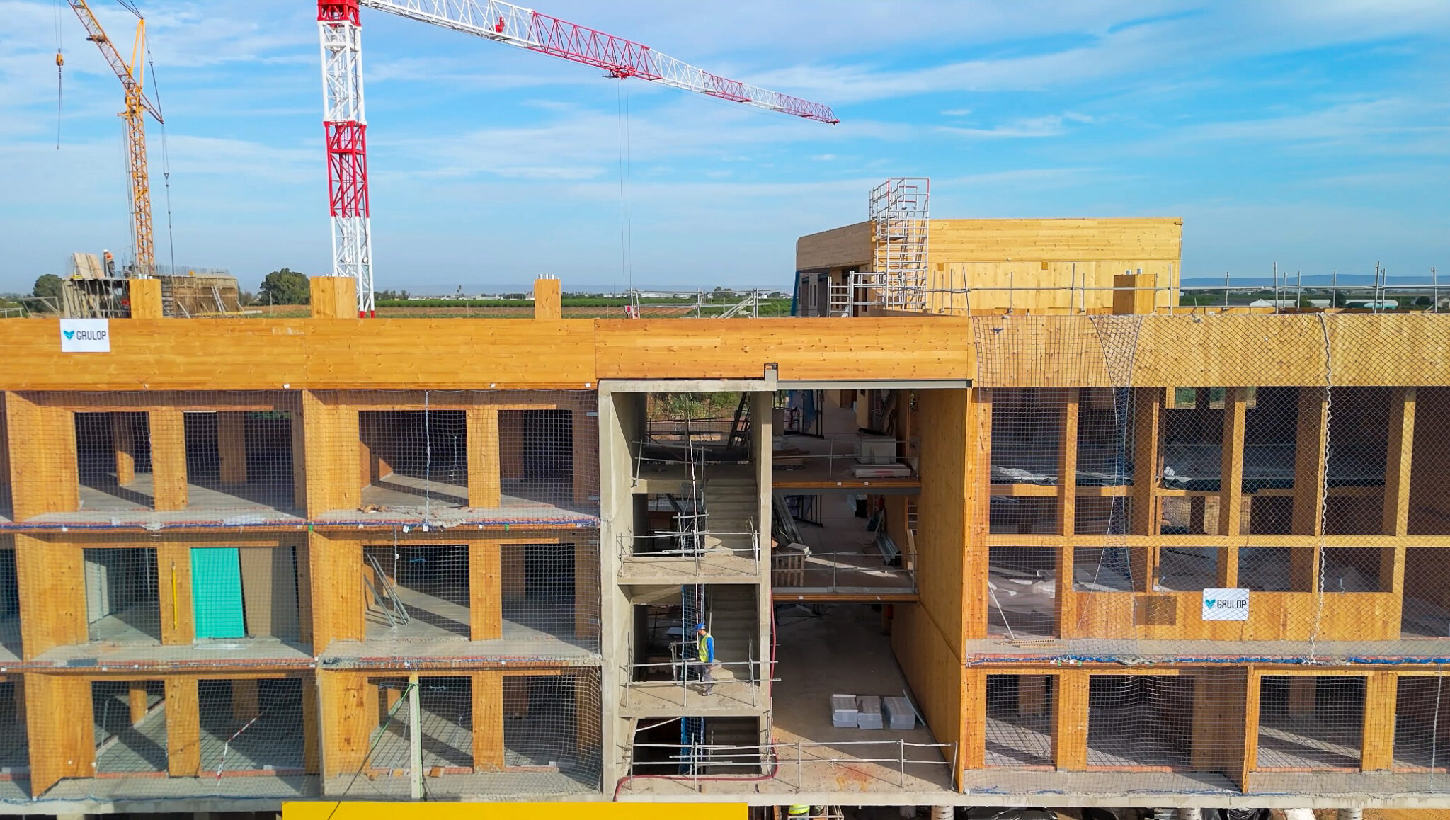 Perspectiva del conjunto residencial de Valdezorras