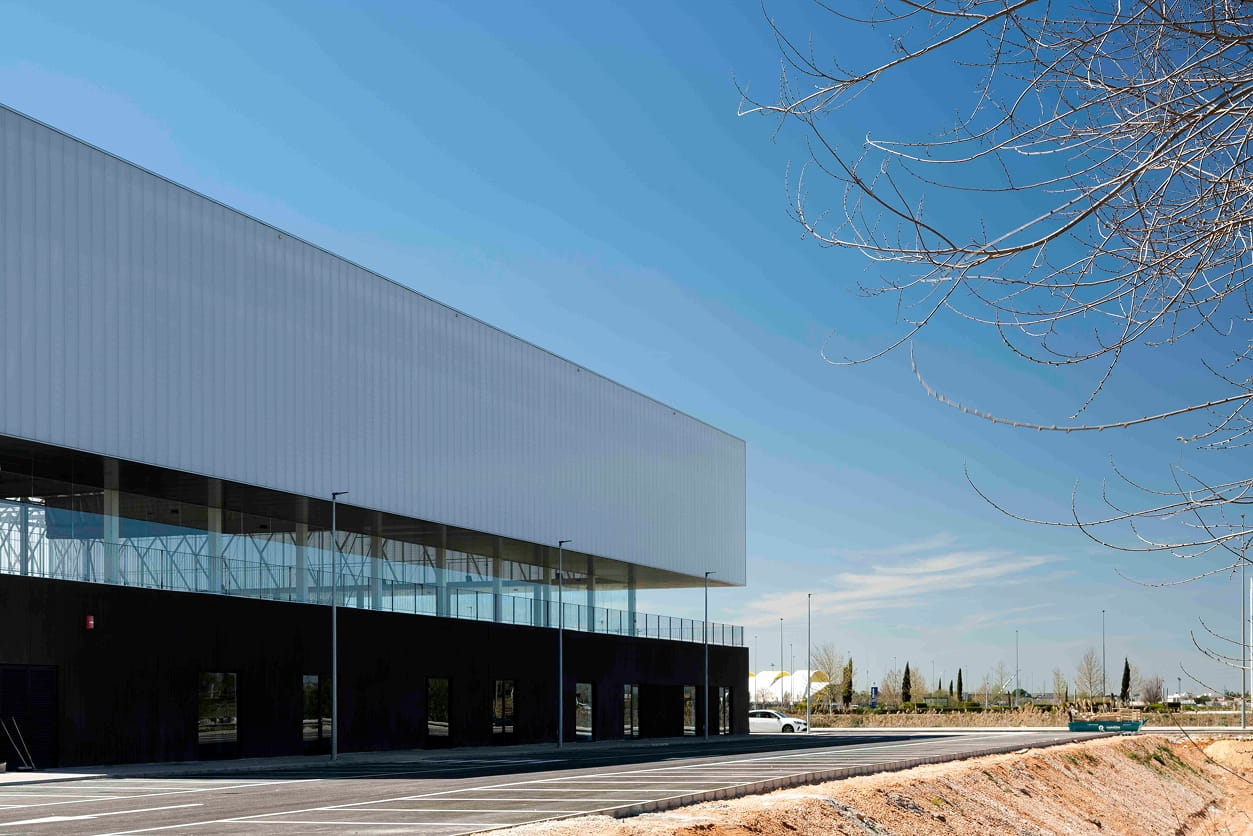 Vista exterior del Pabellón Deportivo La Unión